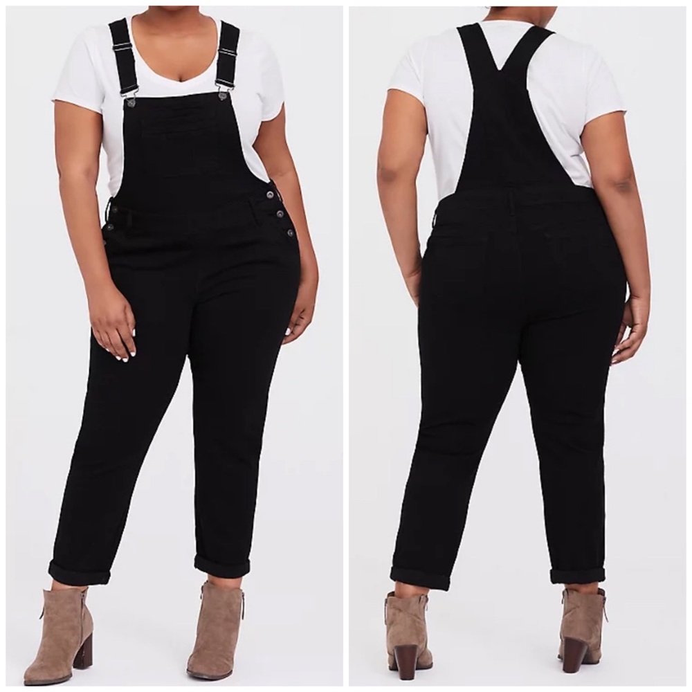 Torrid Crop Overalls Jean Premium Stretch Size 18R